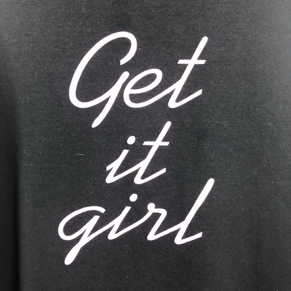 Get It Girl! Black Tank Top Girl Boss Sz Medium - Picture 4 of 7